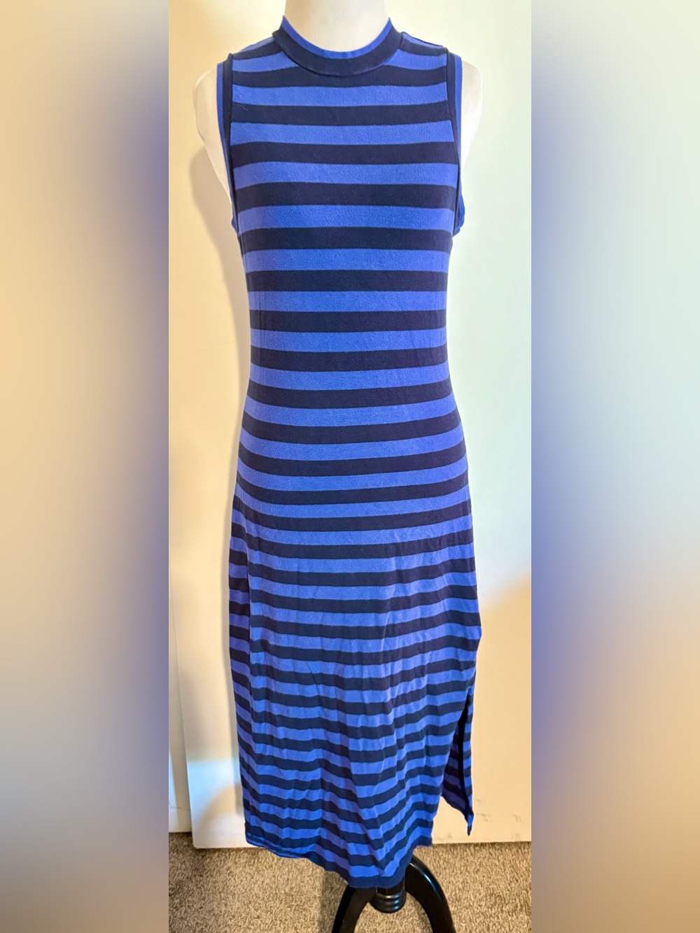 Old Navy Light Blue / Navy Blue body con dress